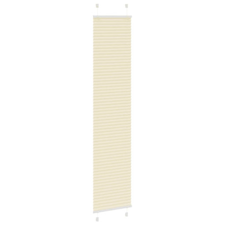 vidaXL Plissé rolgordijn 50x200 cm stofbreedte 49,4 cm polyester crème afbeelding3 - 1