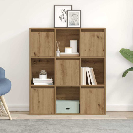 vidaXL Boekenkast 89x24x101,5 cm bewerkt hout artisanaal eikenkleurig afbeelding3 - 1