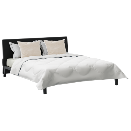 vidaXL Dekbed Anders met kussen 3 pcs Wit 200 x 200 cm Microfibre afbeelding3 - 1