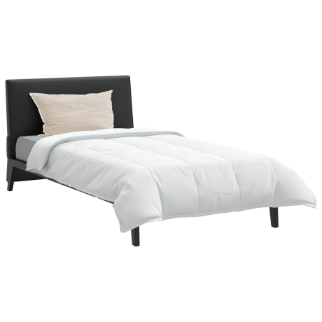 vidaXL Dekbed met kussen 2 pcs Wit 135 x 200 cm Dons afbeelding3 - 1