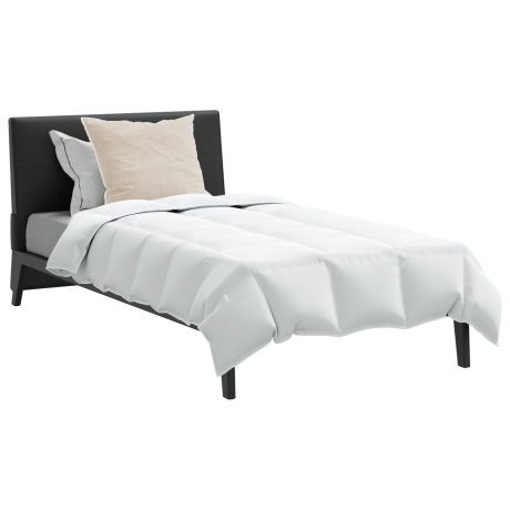 vidaXL Dekbed met kussen 2 pcs Wit 135 x 200 cm Dons afbeelding3 - 1