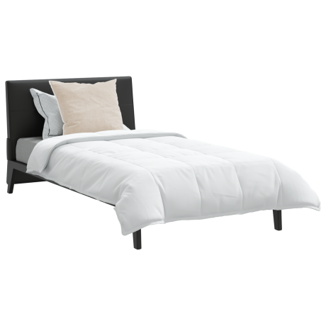 vidaXL Dekbed met kussen 2 pcs Wit 135 x 200 cm Dons afbeelding3 - 1