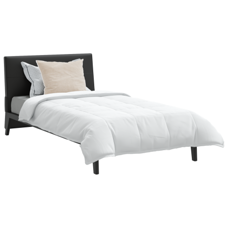 vidaXL Dekbed met kussen 2 pcs Wit 135 x 200 cm Dons afbeelding3 - 1