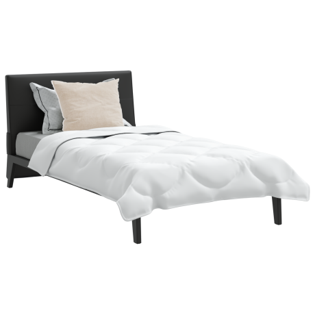 vidaXL Dekbed met kussen 2 pcs Wit 135 x 200 cm Microfibre afbeelding3 - 1