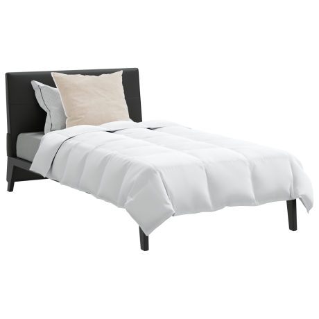 vidaXL Dekbed met kussen 2 pcs Wit 135 x 220 cm Dons afbeelding3 - 1