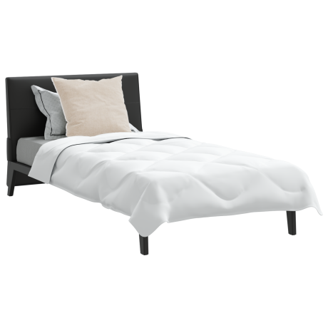 vidaXL Dekbed met Kussen Anders met kussen 2 pcs Wit 135 x 200 cm Microfibre afbeelding3 - 1