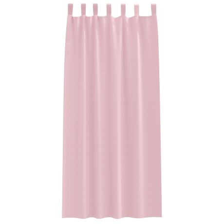 vidaXL Gordijnen met gordijnen 2 pcs Babyroze 245 x 140 cm Polyester afbeelding3 - 1