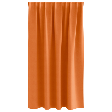 vidaXL Gordijnen met gordijnen 2 pcs Feloranje 140 x 140 cm Polyester afbeelding3 - 1