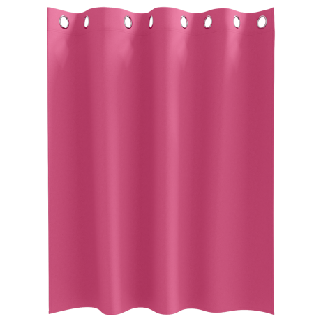 vidaXL Gordijnen met gordijnen 2 pcs Felroze 140 x 140 cm Polyester afbeelding3 - 1