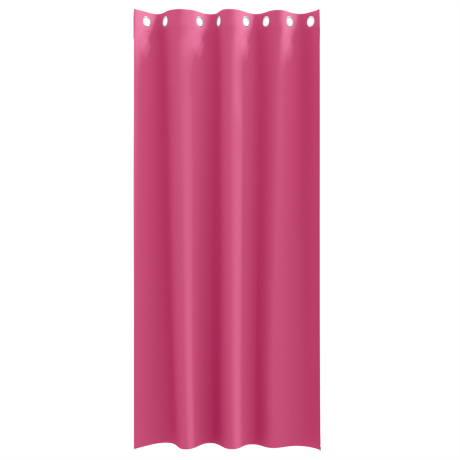 vidaXL Gordijnen met gordijnen 2 pcs Felroze 260 x 140 cm Polyester afbeelding3 - 1
