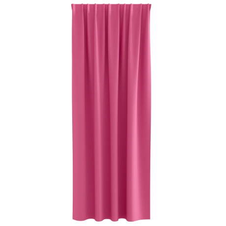 vidaXL Gordijnen met gordijnen 2 pcs Felroze 260 x 140 cm Polyester afbeelding3 - 1