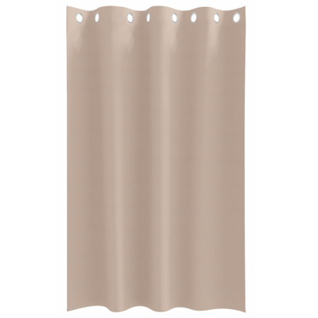 vidaXL Gordijnen met gordijnen 2 pcs Taupe 175 x 140 cm Polyester afbeelding3 - 1