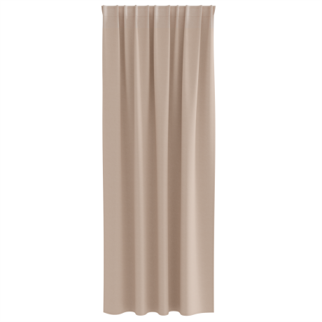 vidaXL Gordijnen met gordijnen 2 pcs Taupe 245 x 140 cm Polyester afbeelding3 - 1