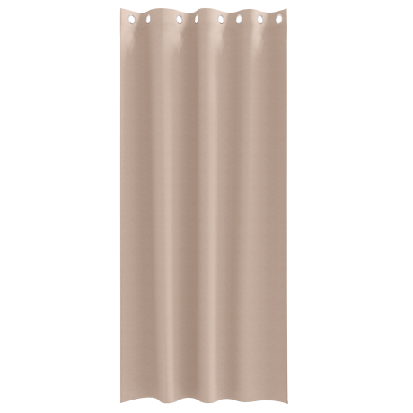 vidaXL Gordijnen met gordijnen 2 pcs Taupe 260 x 140 cm Polyester afbeelding3 - 1