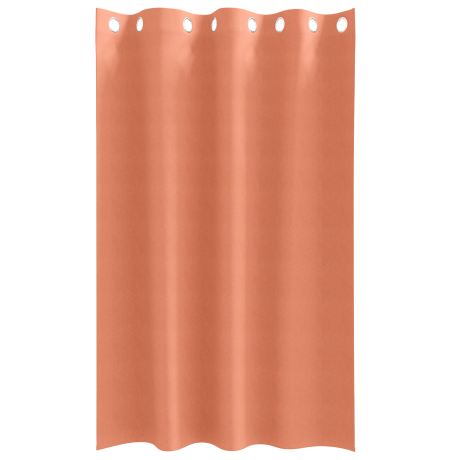 vidaXL Gordijnen met gordijnen 2 pcs Terracotta 175 x 140 cm Polyester afbeelding3 - 1