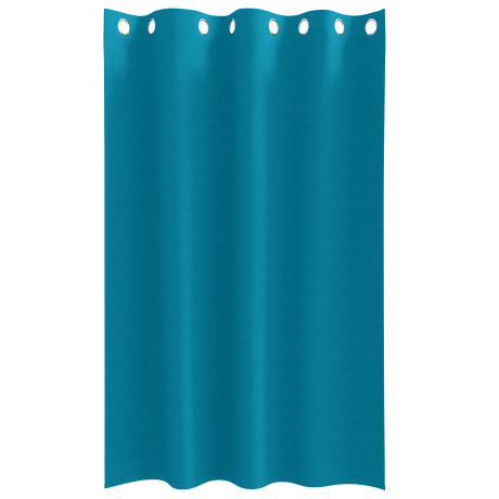 vidaXL Gordijnen met gordijnen 2 pcs Turquoise 175 x 140 cm Polyester afbeelding3 - 1