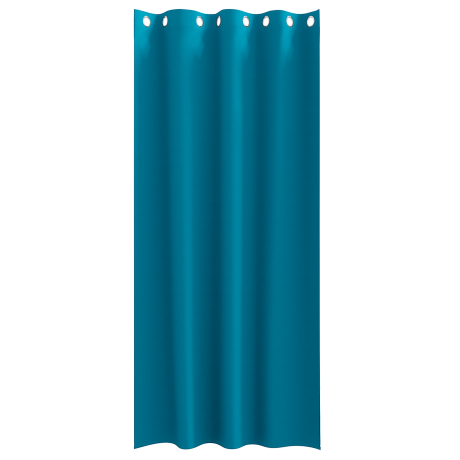 vidaXL Gordijnen met gordijnen 2 pcs Turquoise 225 x 140 cm Polyester afbeelding3 - 1