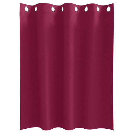 vidaXL Gordijnen met gordijnen 2 pcs Wijnrood 140 x 140 cm Polyester afbeelding3 - 1