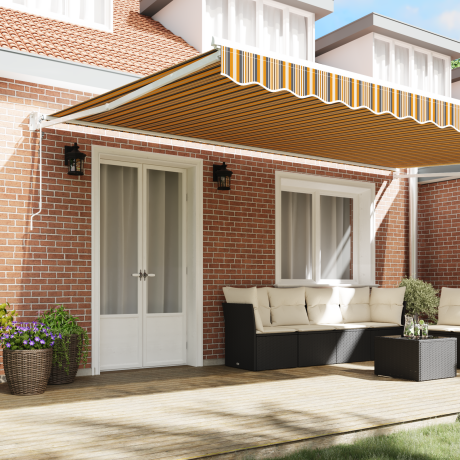 vidaXL Inklapbaar Zonnescherm Meerkleurig 500x300 cm Stof afbeelding3 - 1