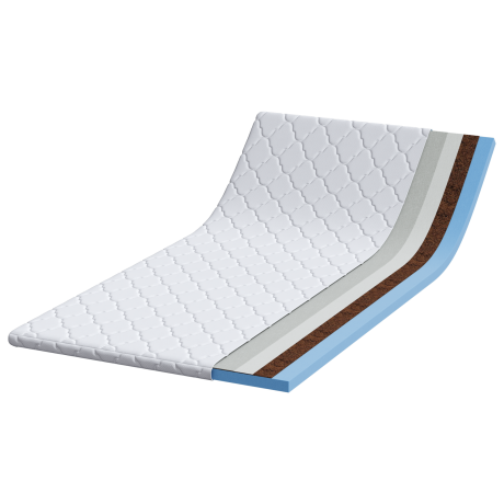 vidaXL Matraspads Wit 100 x 200 cm Niet-plakkende polyester afbeelding3 - 1