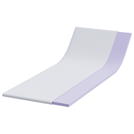 vidaXL Matraspads Wit 70 x 200 cm 100% polyester jacquard stof afbeelding3 - 1