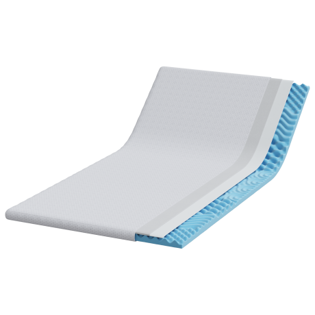 vidaXL Matraspads Wit 90 x 190 cm 100% polyester jacquard stof afbeelding3 - 1