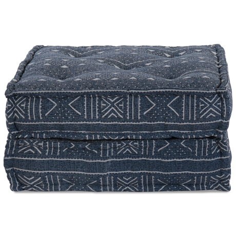 vidaXL Poef modulair 70x70x36 cm stof indigo afbeelding3 - 1