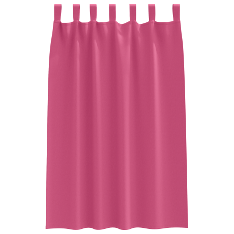 vidaXL Verduisterende gordijnen 2 pcs Felroze 175 x 140 cm Polyester afbeelding3 - 1