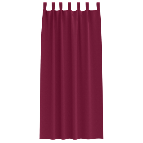vidaXL Verduisterende gordijnen 2 pcs Wijnrood 225 x 140 cm Polyester afbeelding3 - 1