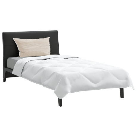vidaXL Zomer Dekbed met kussen 2 pcs Wit 135 x 220 cm Microfibre afbeelding3 - 1