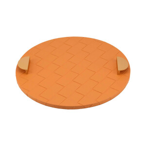 Richmond Dienblad 'Mavey' Lederlook, kleur Oranje