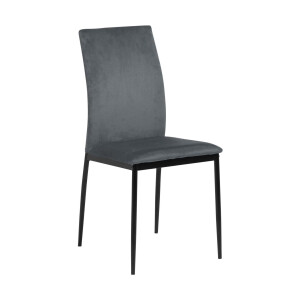 Bendt Eetkamerstoel 'Nuna' Velvet, kleur Grijs