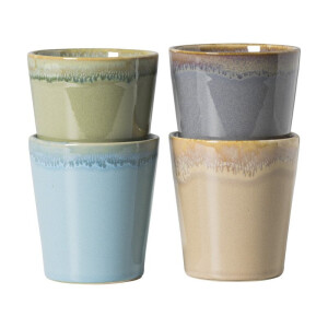 Mokken reactive glaze - multikleur - set van 4