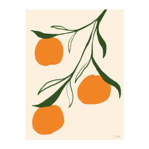 THE POSTER CLUB Orange, Anna Mörner print