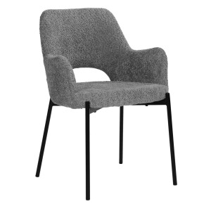 Artistiq Eetkamerstoel 'Suzana' Bouclé, kleur Grijs