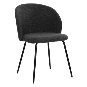 Artistiq Eetkamerstoel 'Keona' Structuurstof, kleur Zwart