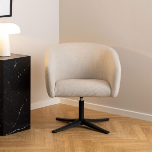 Bendt Draaifauteuil 'Jessie' kleur Beige