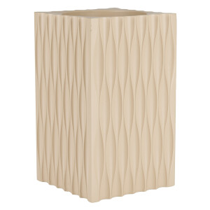 Zuiver Vaas 'Riley' Resin, kleur Beige