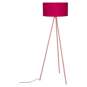 ZILT Vloerlamp 'Devonta' 146cm, kleur Rood