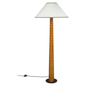 Dutchbone Vloerlamp 'Horace' Katoen en eikenhout