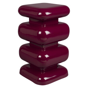 Dutchbone Krukje/Bijzettafel 'Stubby' kleur Bordeaux