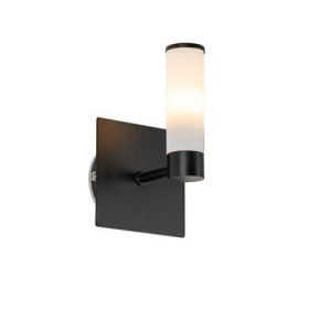 QAZQA Moderne badkamer wandlamp zwart IP44 - Bath
