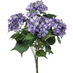 Emerald - Kunstplant Hortensia 38cm paars - Kunstplant voor binnen