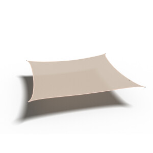 Schaduwdoek shade sail HDPE vierkant 5m (Off white)