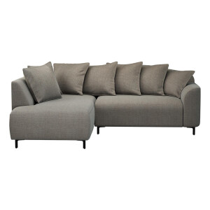 20% korting - Hoekbank Elsa Links - Stof Eden - Taupe - 204x243x84 Cm