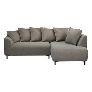 Leen Bakker - Hoekbank Elsa Rechts - Eden - Stof - Taupe - 204x243x84 Cm