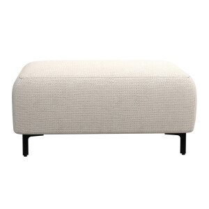 20% korting - Leen Bakker - Hocker Elsa - Eden - Stof - Beige - 77x99x45 Cm