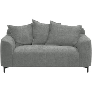 20% korting - Leen Bakker - Bank Elsa 2-zits - Eden - Grijs - Stof - Wit - 99x168x84 Cm