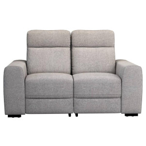 Leen Bakker - Bank James 2-zits - Belfast - Stof - Grijs - 95x160x100 Cm