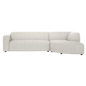 Leen Bakker - Hoekbank Astoria Rechts - Morbi - Stof - Beige - 189x283x72 Cm